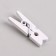 A set of clothespins for decor 50 pcs., White - 2.5 cm