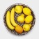 Basket for fruits and bread Daulas "Home Coos", D = 30.5 cm, chocolate color