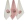 Set of terry napkins "Flowers", size 30x50 cm - 3 pcs
