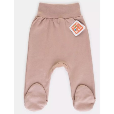 Sliders on a wide elastic band “kids”, seams outward, height 62 cm, color beige-1