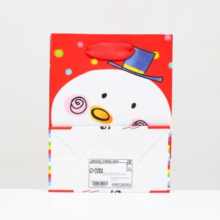 Laminated "snowman" 11.5 x 14.5 x 6 cm-3