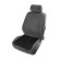 Torso massager cape in a seat 42x42 cm, wood, black