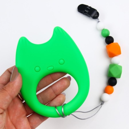 Silicone teething on the Cat Holder, Baby Me-2