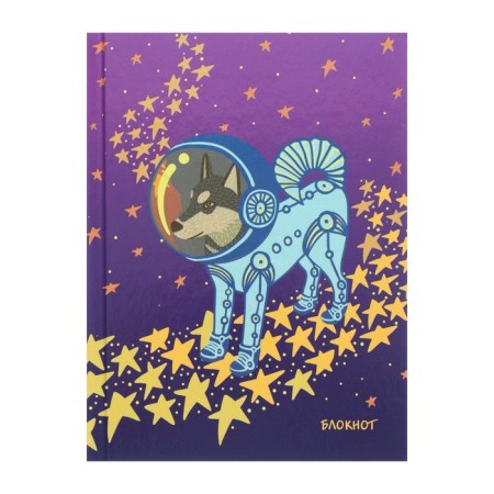 Notepad A6, 64 sheets Positive Book, solid cover, glossy lamination, designer block offset 60g/m2