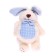 Soft toy "Rabbit in a butterfly", color mix