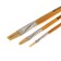 Set of brushes bristles 3 pieces: flat No. 4, 8, 14