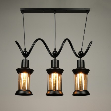 Lamp "Vigo" 3he27 40W black 63x15x80 cm-1