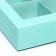 Box for 4 sweets, mint, 12.5x 12.5 x 3.5 cm. Confectionery packaging