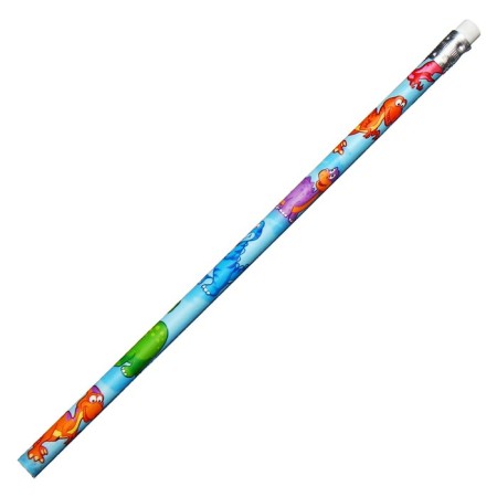 Pencil Chernographic Calligrata "Dinosaurians", HB, with Eraser, Round Corps-3