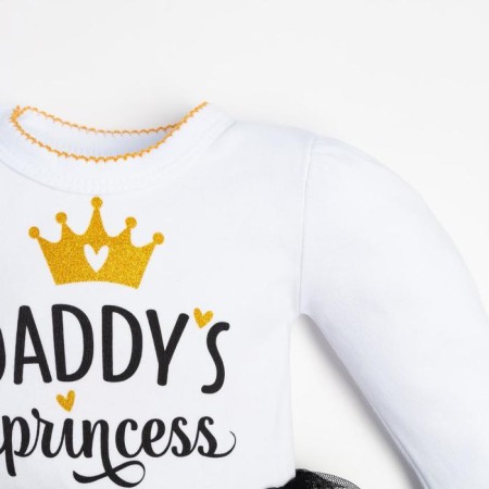 Body with a crumb skirt I "Daddy’s Princess" Growth 86-92 cm-2