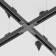 Connector X-shaped for the Technical Tracx-31b, 16.6x16.6x3.2 cm, black color black