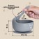 Baby plate on a suction cup and cutting devices M&B, gray