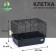 A cage for rodents with a high pallet, 47 x 30 x 35 cm, black