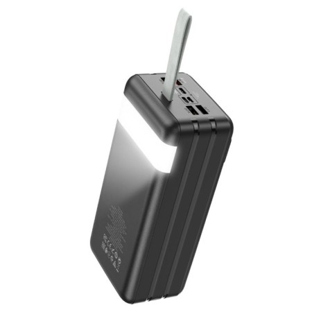External battery Hoco J86b, 60,000 mAh, 2 USB, 1 Type-C, 3 A, display, black-3
