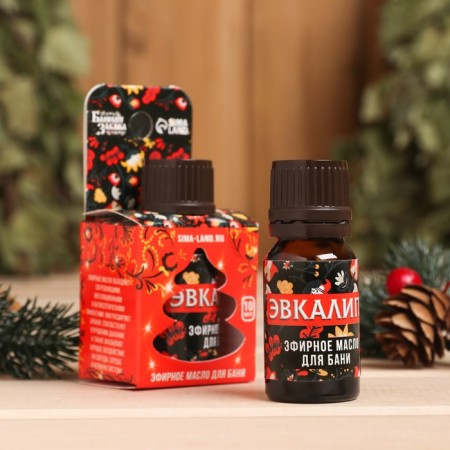 Bath and sauna oil "in the bathhouse and the shower rest" aroma eucalyptus, 10 ml