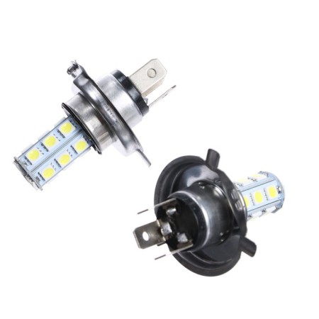Car lamp Skyway H4, 12 V, LED, 18 SMD diodes, S08201017, 2 pcs