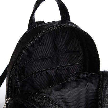 Women's backpack city, Textura, black color-6