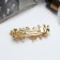 Halfish hair clip "prestige" branches, 7 cm, gold