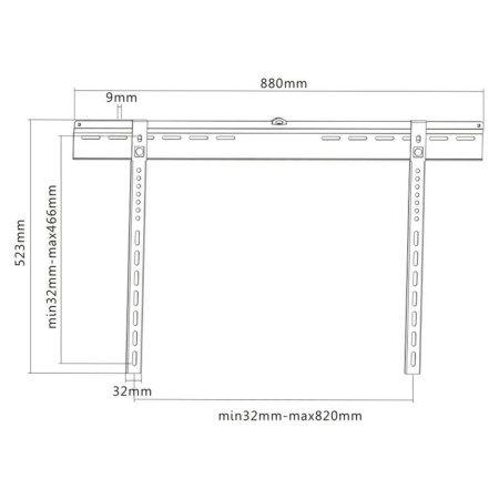 Crocktein for the TV Ultramounts UM817F Black 32 "-70" Max.65kg wall-mounted 107047-4