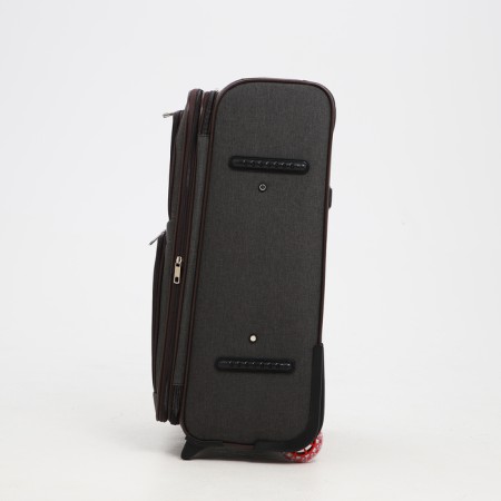 Small 24 suitcase "on lightning, code castle, with extension, brown color-2