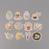 Stickers for creativity "Feast of Light Easter" embossing gold set 48 pcs 9x7x0.8 cm