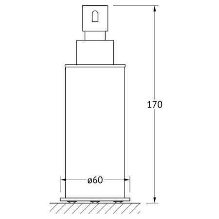 Liquid soap dispenser desktop, chrome, artwelle-1