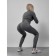 Sports suit female, size 46, dark gray color