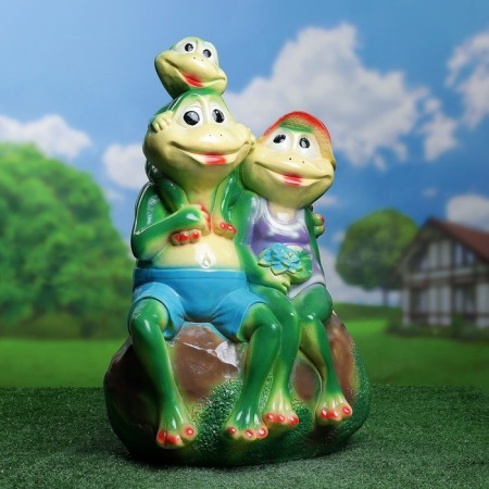 Garden Figure "Family Frog" 40x31x59cm Big-3