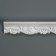 Ceiling skirting board 206057, white 28x53x2000 mm