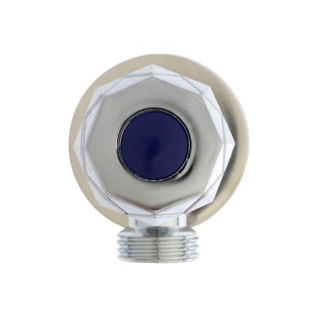 Кран угловой ZEIN engr, 1/2" х 1/2", кран-букса латунь/керамика, нерж. сталь, хром-3