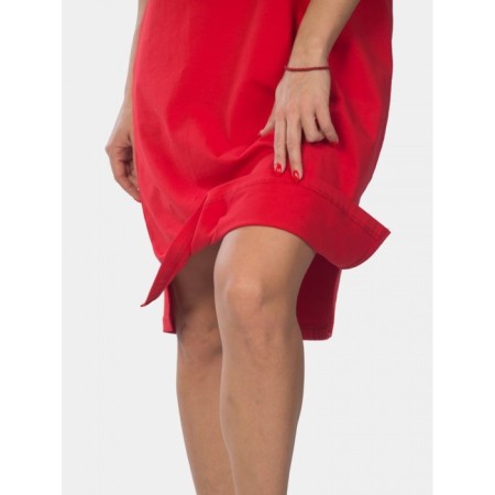 Women's dress "Cat", size 52, red color-3