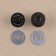 Fittings for bag No. 2, set 4 objects, carbine - 2 pcs, chain, buttons, metal, black nickel