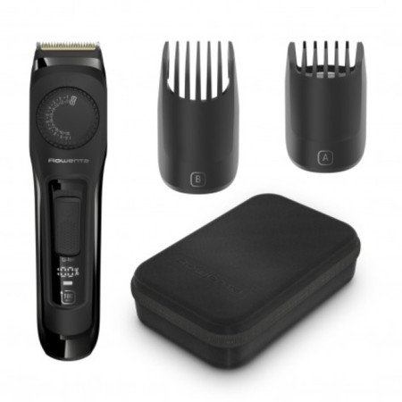 Rowenta TN3841F4 hair trimmer, for beard, battery, black