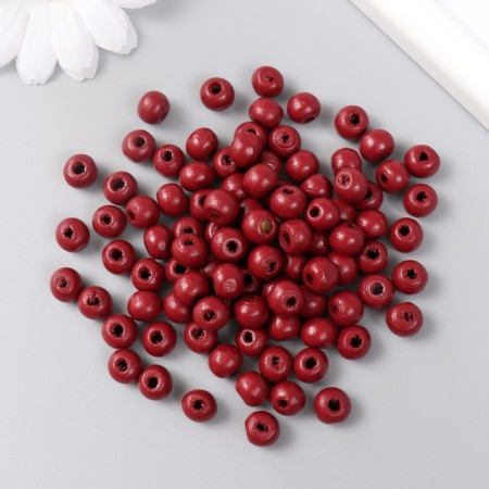 Beads for creativity tree "Bordeaux" d-0.8 cm, set of 20 g-1