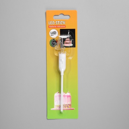 LED candle "Figure 4", 14.5 cm, from batteries LR1130x3 (included), glow of multi (RGB)-2