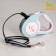 Roulette "Piggon" with a rubberized handle, 3 m, up to 15 kg, cable, gray-pink