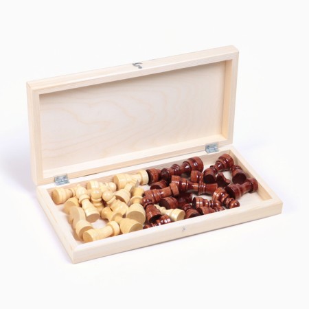 Chess Wooden Grandmaster, tournament 43 x 43 cm, King H-11.6 cm, pawn H-5.6 cm-6