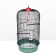 Bird cage is round, three -tier welded, small pallet, 33 x 77 cm, mix of flowers