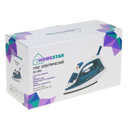 Iron Homestar HS-4004, 1600 W, stainless steel, 130 ml, blue-5