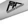 Hacksaw on wood flame, rubberized handle, 7-8 tpi, 400 mm