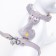 A set of ammunition with a toy, m, leash 120 x 1.5 cm, gray