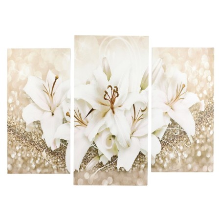 Modular picture "White Lilies" (2-25x50, 30x60cm) 60x80 cm
