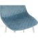 Capri Metal/velor, white/blue 44x52x86 cm stool