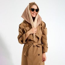 Women's handkerchief minku: casual collection beige color