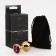Anal traffic jam-hoods, gold, crystal with dark purple, d = 33 mm