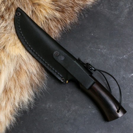 Caucasian knife "Sych" with a scabbard, Garda - Latun, steel - 65x13, handle - BUIL-3