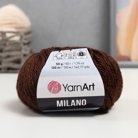 Yarn "Milano" 8%alpaca, 20%wool, 8%viscose, 64%acrylic 130m/50g (871)