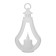Nightmare "Frozen candle" 3xlr1130 White 5x8.5x15 cm Risalux