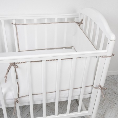 The side in the crib, size 31x180 cm, beige color-3