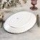 Porcelain oval porcelain Magistro "Blanche. Flower ", the color is white